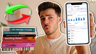 swapping my phone screen time with reading books for a WEEK... and it changed my life