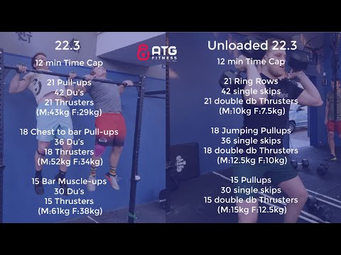 ATG CrossFit Open 22.3 Workout explained
