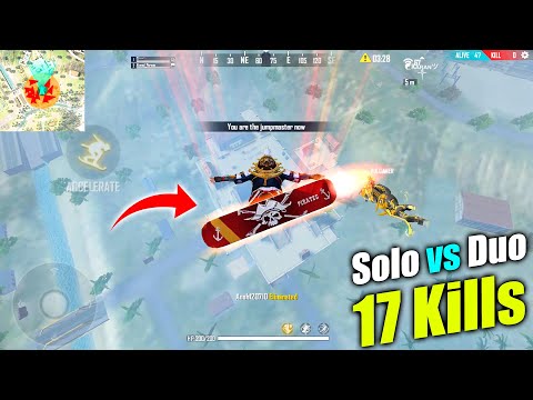 Solo vs Duo Karan Overpower Gameplay 17 Kills | Amazing Headshots - Garena Free Fire @P.K.GAMERS