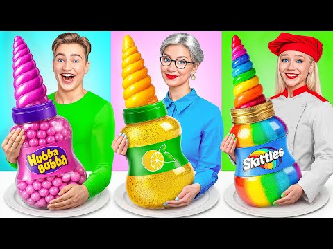 Big, Medium and Small Plate Challenge | Cooking Challenge by Multi DO