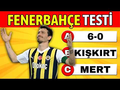 Fenerbahçe'yi Ne Kadar Tanıyorsun❓🤔 Fenerbahçe Bilgi Yarışması❗️Fenerbahçe Testi 🥳