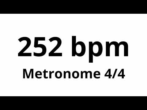 252 bpm tempo ' metronome ' 4/4