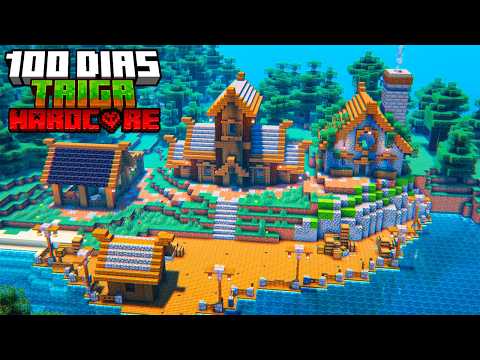 SOBREVIVI 100 DIAS NO BIOMA DE TAIGA NO MINECRAFT HARDCORE