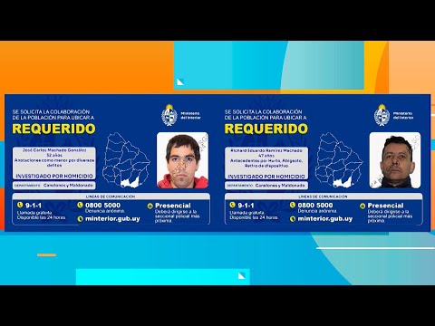 Móvil- Policía de Maldonado busca a dos delincuentes requeridos por homicidio