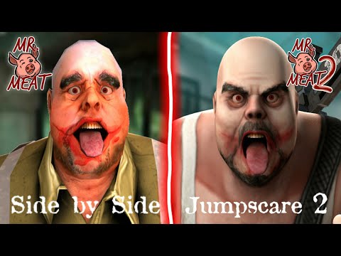 MR MEAT 1 vs. MR MEAT 2 JUMPSCARE BATTLE V2 | SIDE BY SIDE COMPARISON | CoryTRM 2022