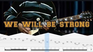 How to play | we will be strong-John Norum,Joey Tempest(guitar solo with Tab lesson)