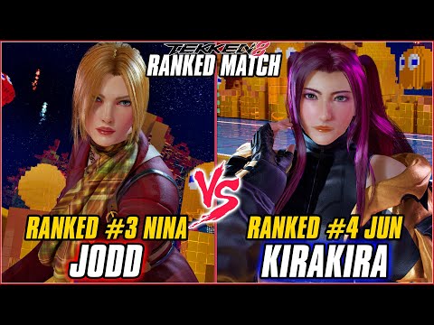TEKKEN 8 ▰ JODD (#3 Ranked Nina) vs KIRAKIRA (#4 Ranked Jun) ▰ T8 HIGH LEVEL GAMEPLAY