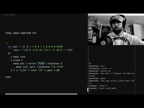 Playing with Tidal's "mask" function