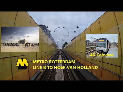Catch Wire? Entwined Track? | Metro Rotterdam| Line B to the Beach| From Depot Included| 4K Cabview