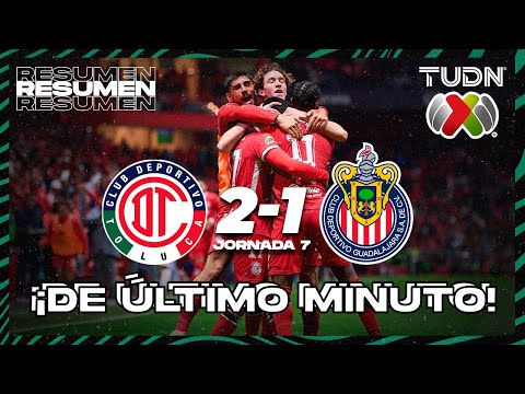 Highlights and goals | Toluca 2-1 Chivas | Liga MX - CL2025 J7 | TUDN