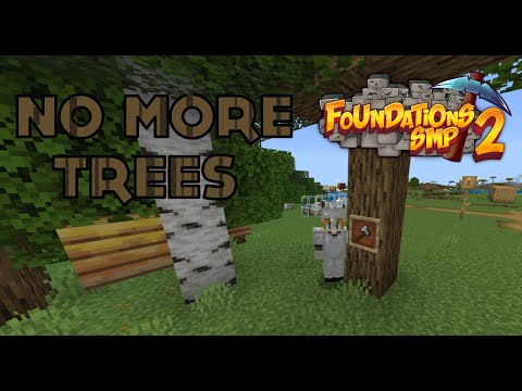 EPIC SURVIVAL: Clearing Trees on Foundations SMP LIVE!