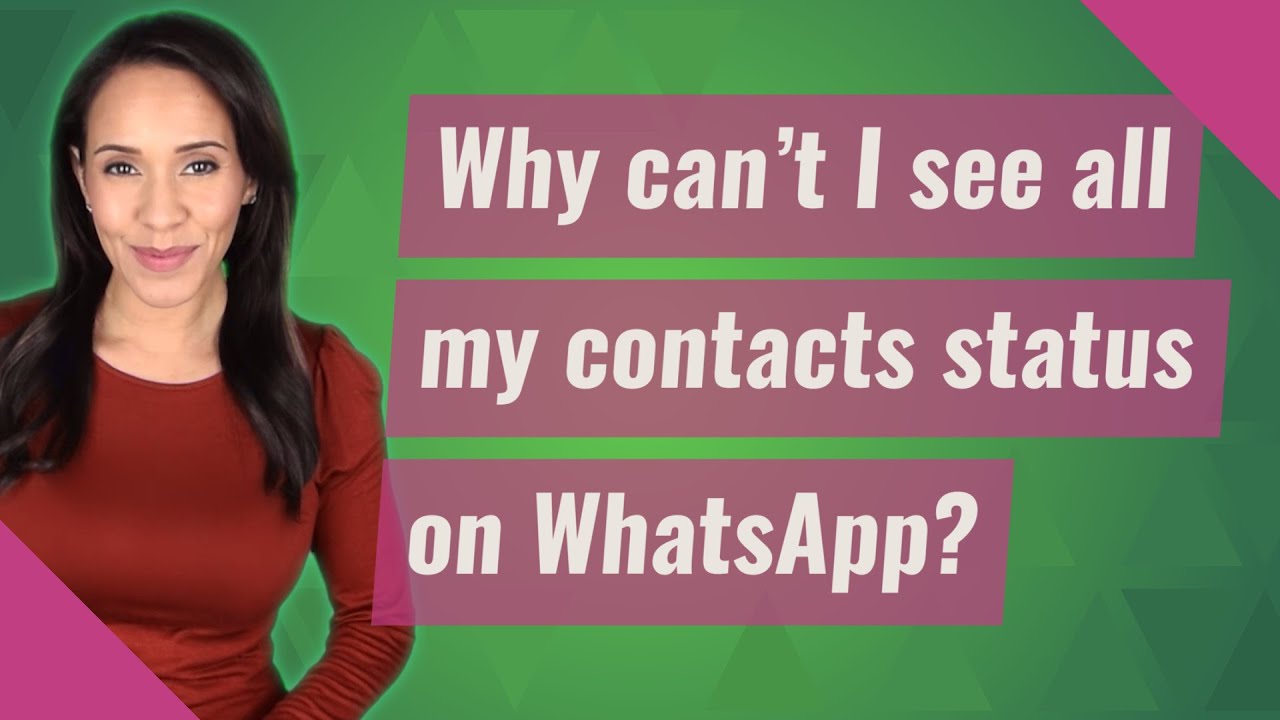 Why can someone I don't have in my contacts see my statuses?
