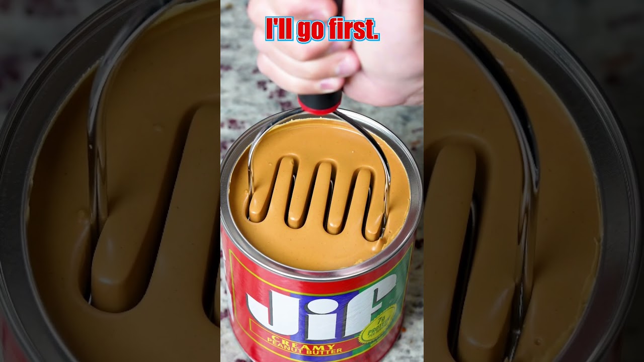 American sized peanut butter in a paint can #shorts