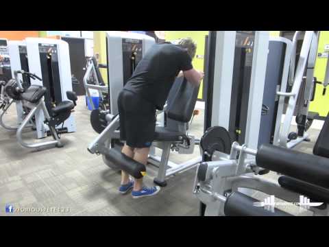 DOING LEG CURLS USING A LEG EXTENSION (EXERCISE TIP!) | Furious Pete Talks