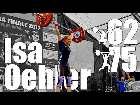 Isa Oehler (53kg) 62kg Snatch 75kg Clean and Jerk - Bundesliga Finale 2017