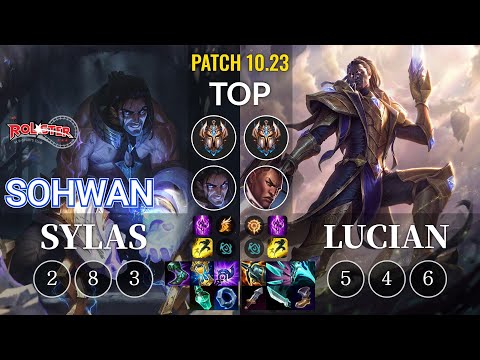 KT SoHwan Sylas vs Lucian Top - KR Patch 10.23
