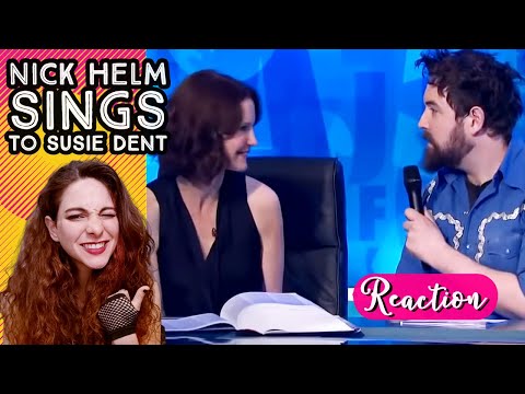 American Reacts -  NICK HELM Sings To SUSIE DENT - Cats Does Countdown