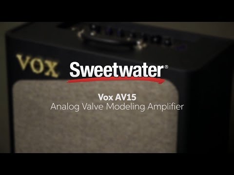 Vox AV15G 15-Watt 1x8 Analog Modeling Guitar Combo 2010s - Black image 4