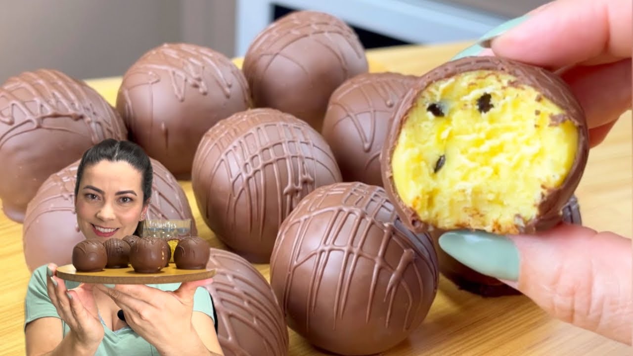 SEM FOGÃO e POUCOS INGREDIENTES | BOMBOM DE MARACUJÁ SUPER FÁCIL E DELICIOSO