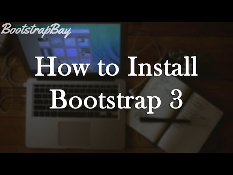 comment installer bootstrap