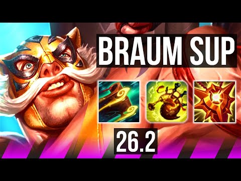 BRAUM & Jinx vs LUX & Aphelios (SUP) | KR Master | 26.2