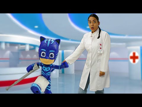 Spielzeug Video für Kinder. Doktor Aua und die Pyjamahelden. Kindervideo auf Deutsch