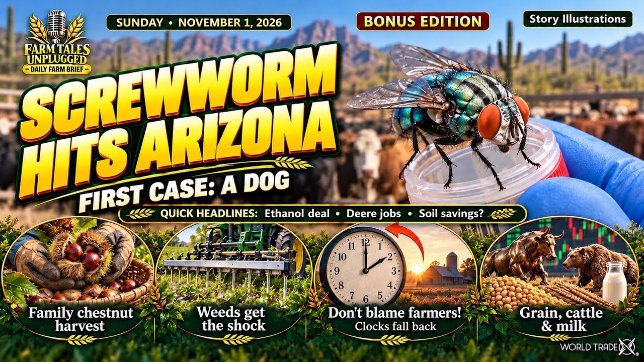 Screwworm Reaches Arizona—Plus Weeds Get the Shock | Sunday Bonus | Daily Farm Brief