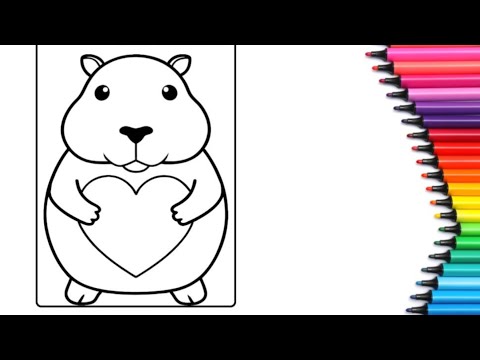 HOW TO DRAW A CAPYBARA EASY