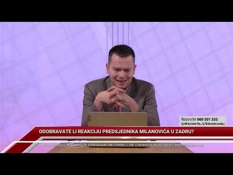 TV REPLIKA 25.01.2021. - ODOBRAVATE LI REAKCIJU PREDSJEDNIKA MILANOVIĆA U ZADRU?