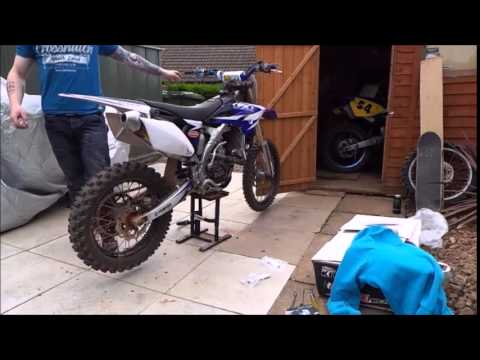 2010 Yamaha YZF 250 FMF Powercore 4 Exhaust v Standard YZ250F