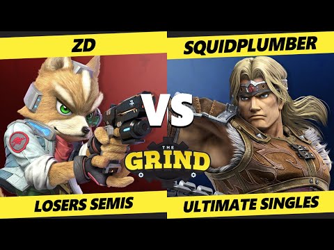 The Grind 180 Losers Semis - Squidplumber (Simon, Richter) Vs. ZD (Fox) Smash Ultimate - SSBU