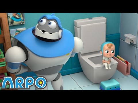 Potty Training! | ARPO The Robot | Funny Kids Cartoons | Kids TV Full Episodes