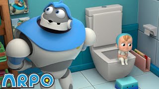 Potty Training! | ARPO The Robot | Funny Kids Cartoons | Kids TV Full Episodes
