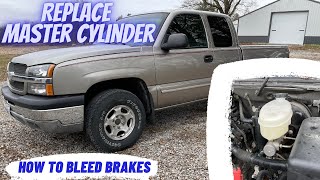 GM TRUCK & SUV BRAKE MASTER CYLINDER REPLACEMENT & BLEEDING SIERRA SILVERADO YUKON TAHOE SUBURBAN