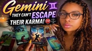 GEMINI♊THEY CAN'T ESCAPE WHAT THEY DID TO YOU! 🛑⚖️ #tarot