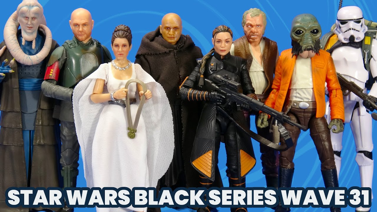 Star Wars Black Series Boba Fett, Fennec, Mayfeld, Bib Fortuna, Leia, Stormtrooper Figure Review