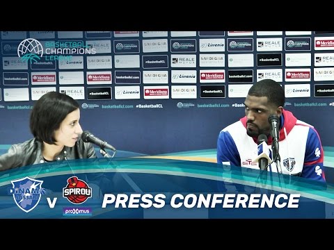 Dinamo Sassari v Proximus Spirou - Press Conference - Basketball Champions League