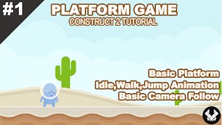 How To Create Idle Walk Jump Animation Construct 2 Tutorial