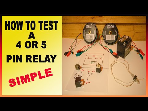How to test a 4 or 5 Pin Relay Without A Diagram~TUTORIAL~