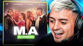 🔥REACCION A M.A REMIX BM, Callejero Fino, La Joaqui, Lola Índigo