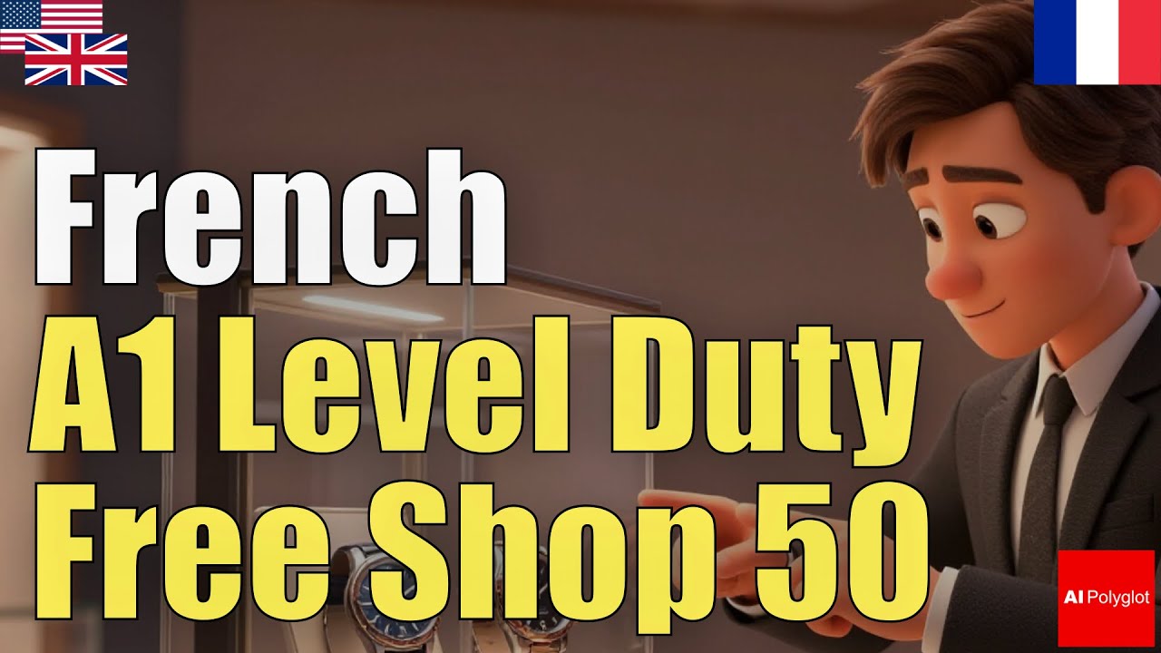 French A1 Duty-Free Shop | From scratch | Immersion | Background | Natural | Common Phrases | Shoppi