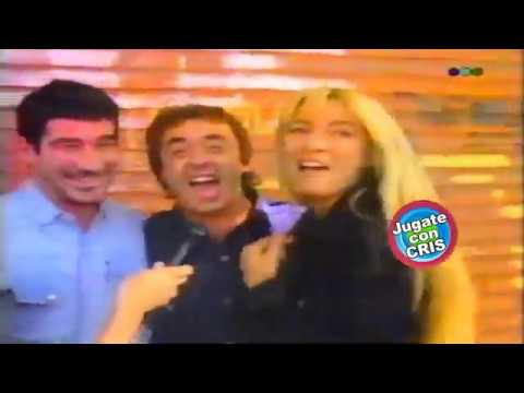 Cris Morena con Pablo y pachu en VideoMatch 1994.
