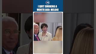 "I quit smoking a month ago..." Meloni tells G-7 leaders; Clip breaks the Internet