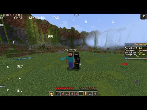 1 v 1 with my subscriber || Minecraft Pojav Launcher Pvp in Minecraft ( cracked) PvP Server