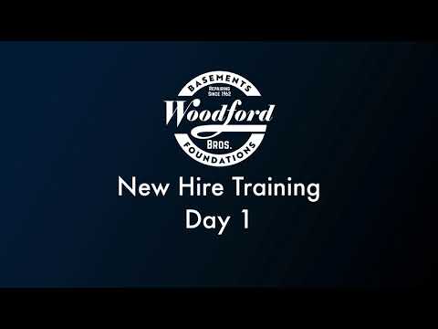 Woodford New Hire Training Day 1