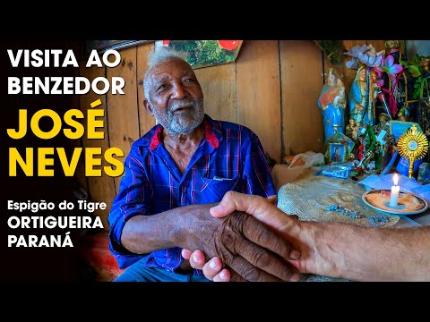 VISITA AO BENZEDOR JOSÉ NEVES NO ESPIGÃO DO TIGRE - ORTIGUEIRA, PARANÁ