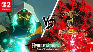 Link versus Forbidden Construct Boss Fight Gameplay - Hyrule Warriors: Age of Imprisonment