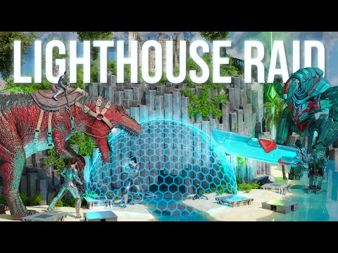 ONLINE Raiding Ragnarok's Lighthouse Cave Day 5! ARK PvP