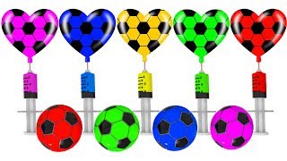 Learn Colors with Soccer Ball Heart Injection Xylophone Hammer Toys for Children Kids Toddlers 2