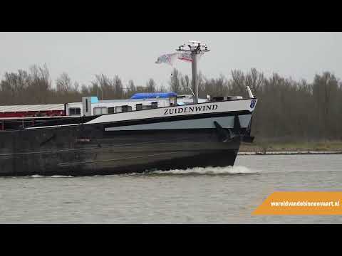 Binnenvaartschip Zuidenwind op de Oude Maas bij Barendrecht | Binnenvaart | Shipspotting